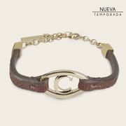 Pulsera en piel genuina para dama Joyería 