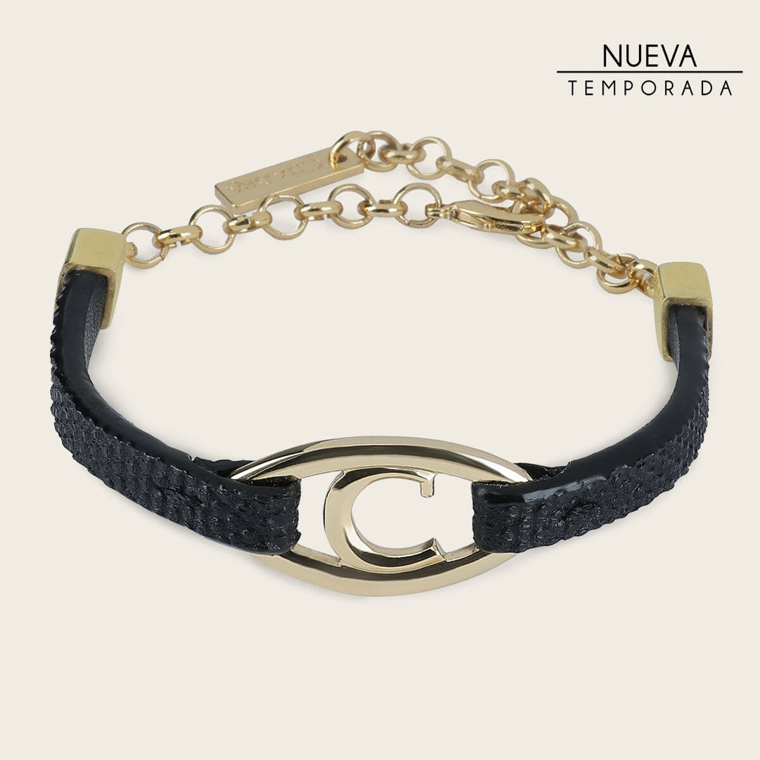 Pulsera en piel genuina para dama Joyería 