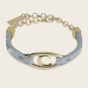 Pulsera en piel genuina de pitón para dama Joyería 