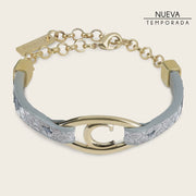 Pulsera en piel genuina de pitón para dama Joyería 