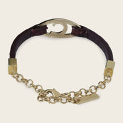 Pulsera en piel genuina de pitón para dama Joyería 