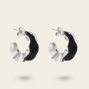 Arracadas en piel genuina de mantarraya para dama