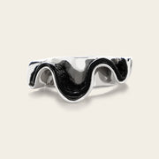 Anillo ajustable en piel genuina de mantarraya para dama