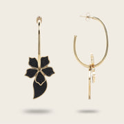 Aretes en piel genuina de pitón para dama Joyería 