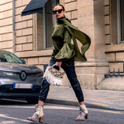 Botín con piel genuina de pitón Botas y Botines 