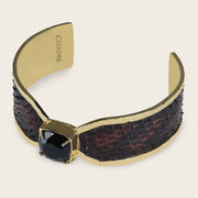 Pulsera para dama en piel genuina de pitón Joyería 