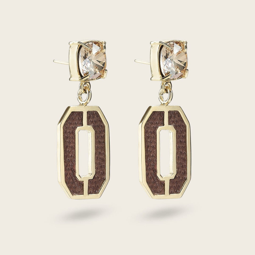 Aretes para dama en piel genuina de carunga Joyería 