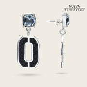 Aretes para dama en piel genuina de mantarraya Joyería 