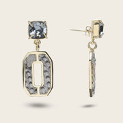 Aretes para dama en piel genuina de pitón Joyería 