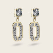 Aretes para dama en piel genuina de pitón Joyería 