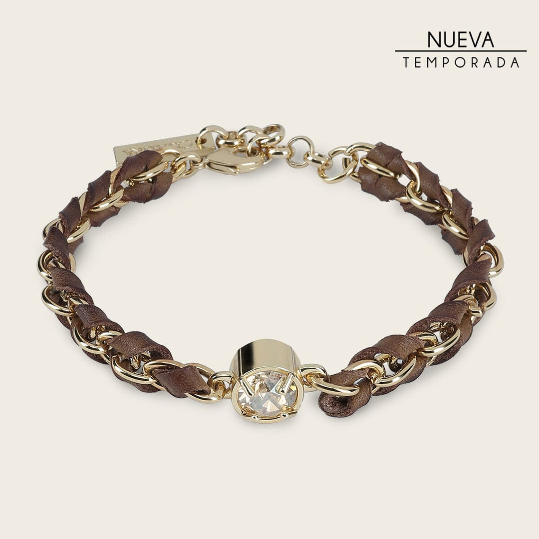 Pulsera en piel genuina para dama Joyería 