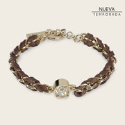 Pulsera en piel genuina para dama Joyería 