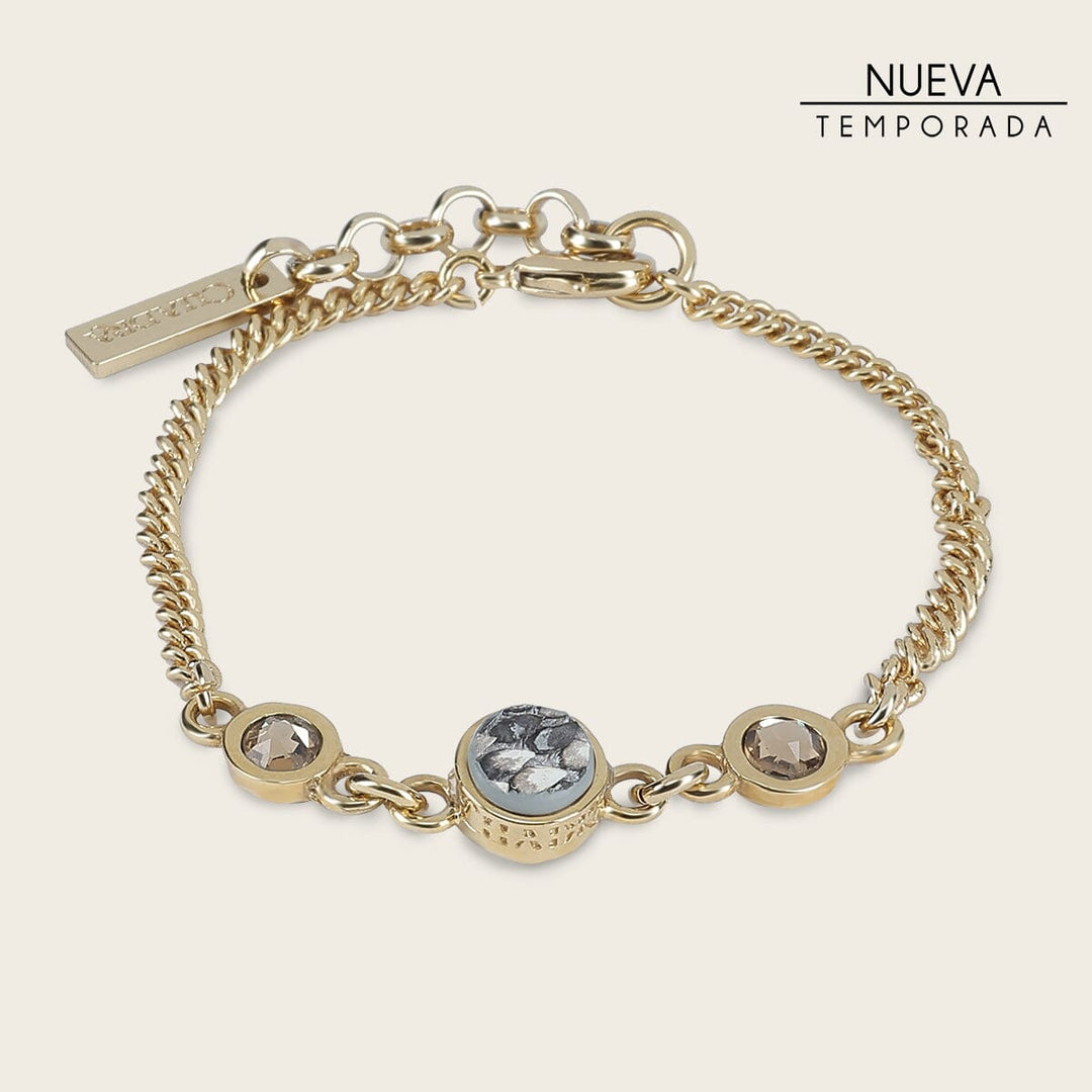 Pulsera en piel genuina de pitón para dama Joyería 