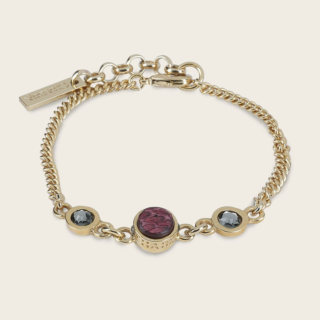 Pulsera en piel genuina de pitón para dama Joyería 