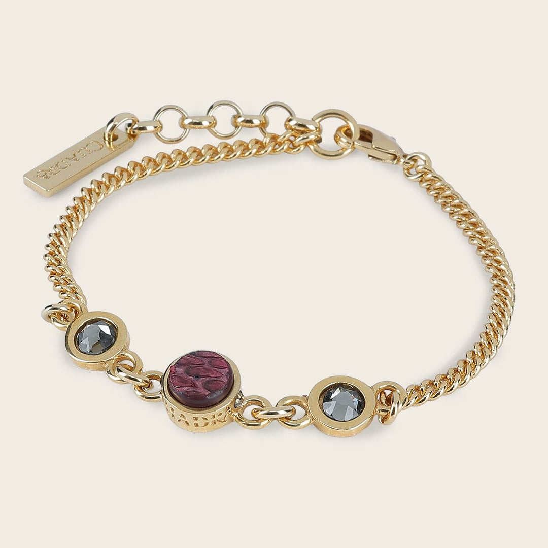 Pulsera en piel genuina de pitón para dama Joyería 