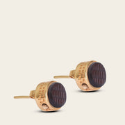 Aretes en piel genuina de lizard para dama Joyería 