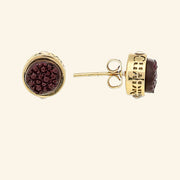 Aretes en piel de mantarraya para dama