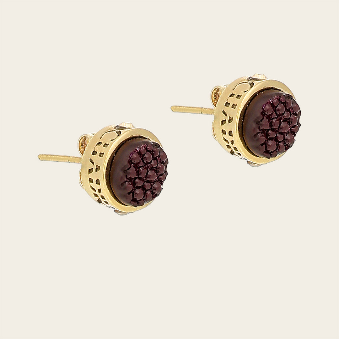 Aretes en piel de mantarraya para dama