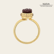 Anillo en piel genuina de mantarraya para dama