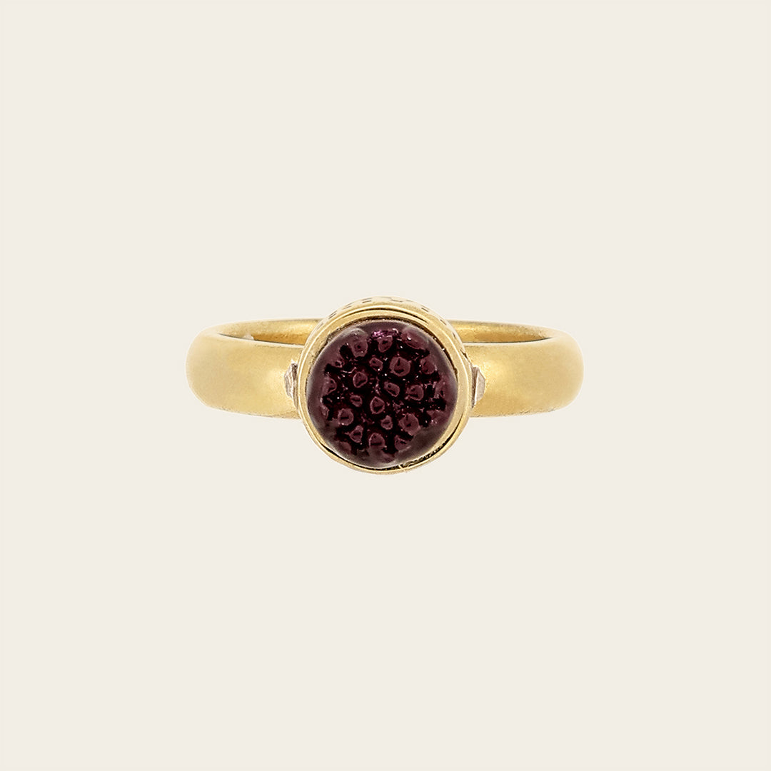 Anillo en piel genuina de mantarraya para dama