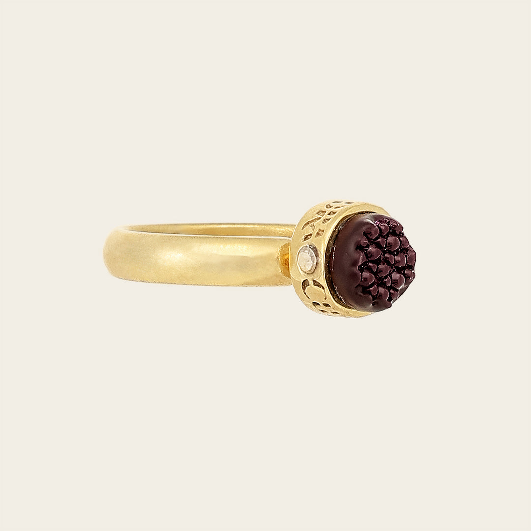Anillo en piel genuina de mantarraya para dama