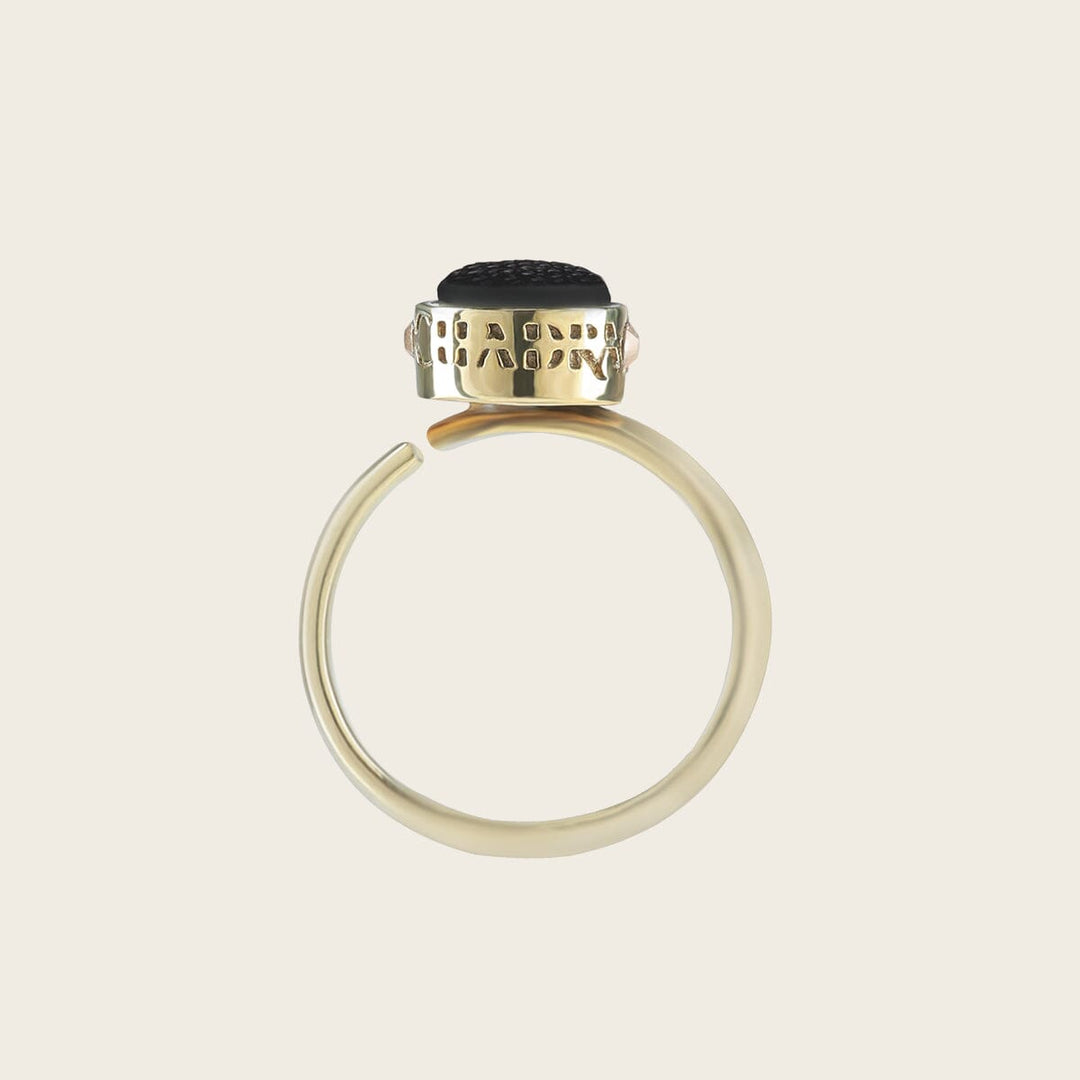 Anillo ajustable en piel genuina de mantarraya para dama Joyería 