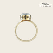 Anillo ajustable en piel genuina de pitón para dama Joyería 