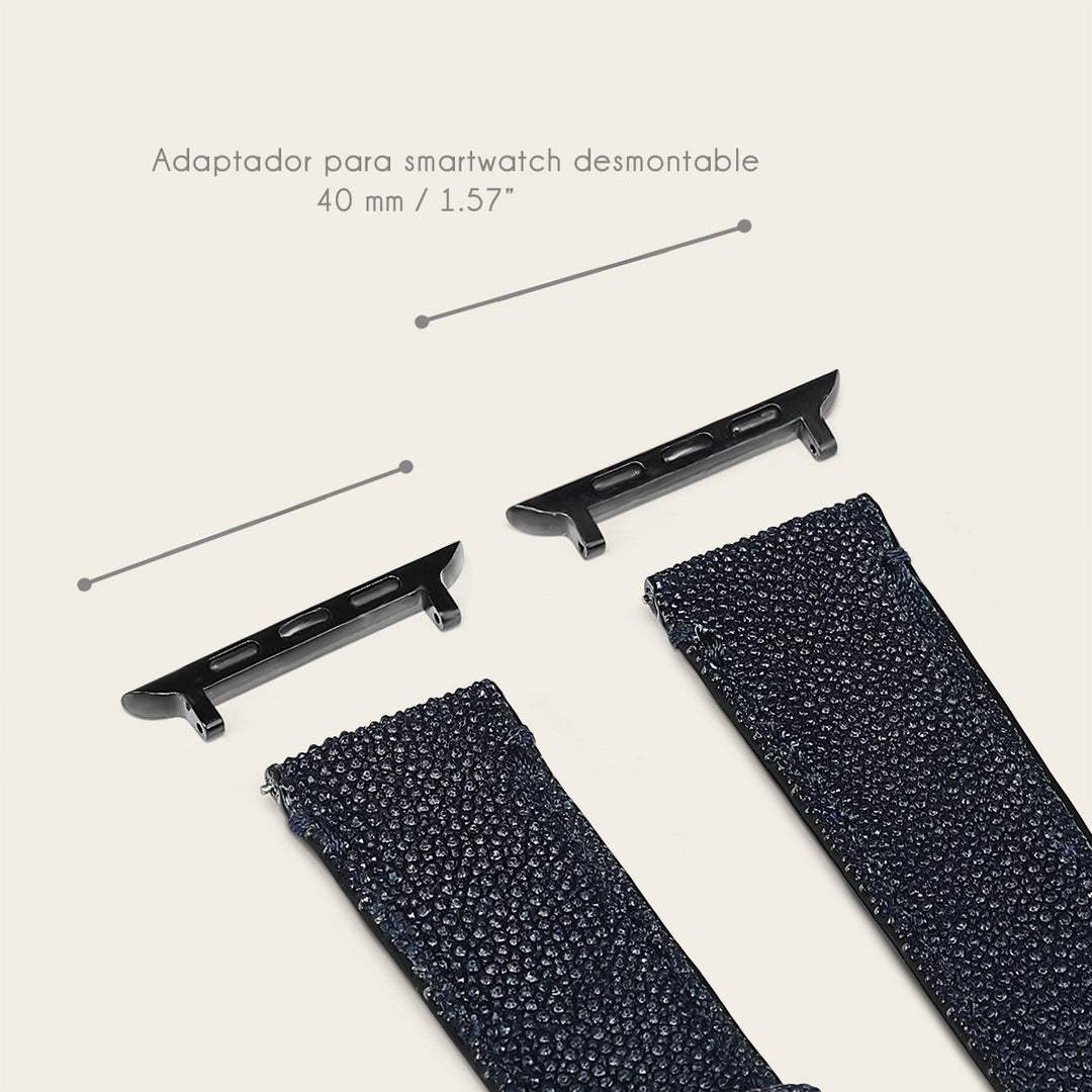 Extensible para reloj en piel genuina de mantarraya