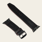 Extensible en piel genuina de cocodrilo para caballero