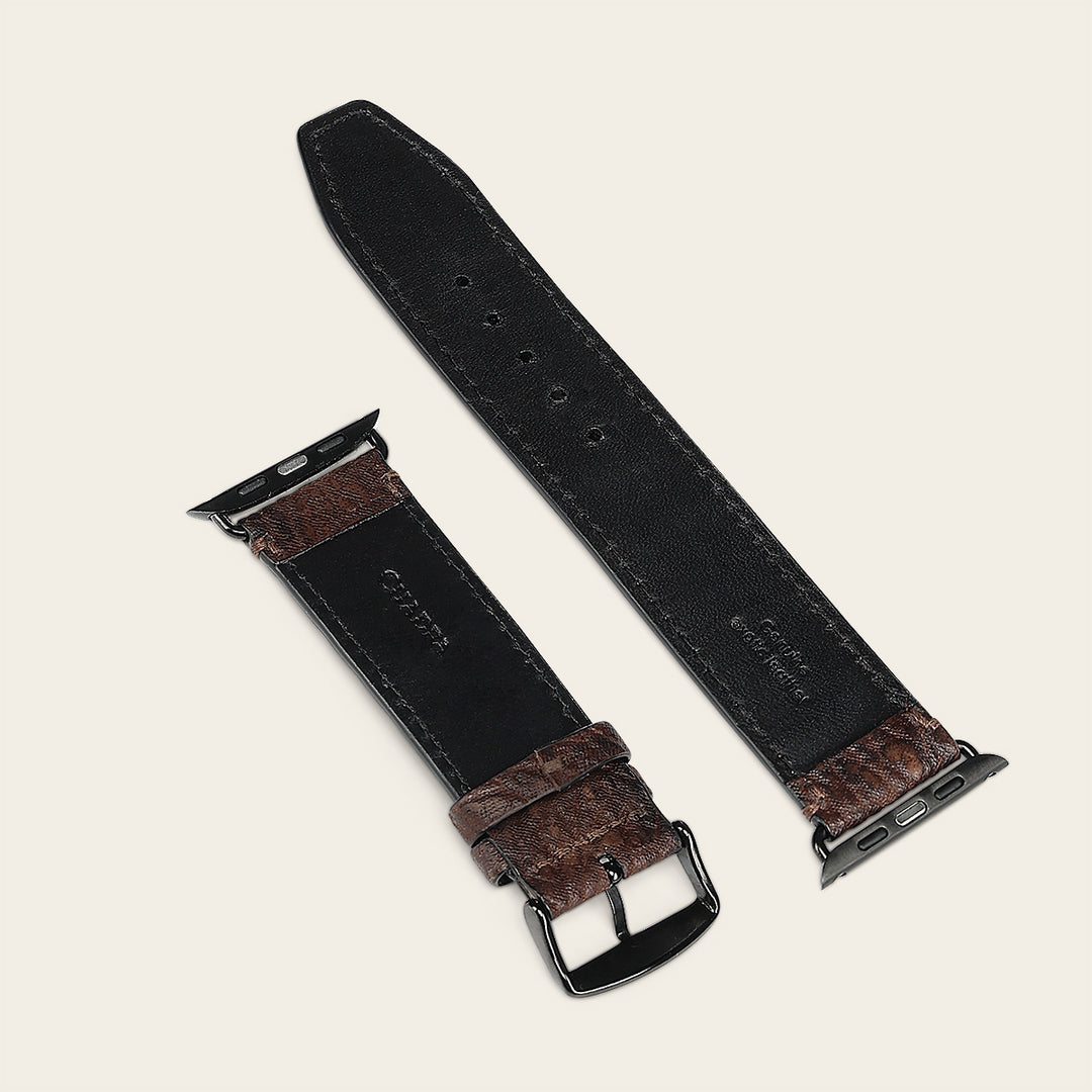 Extensible en piel genuina de tiburón para caballero