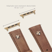 Extensible de reloj en piel genuina de carunga para dama Extensibles de reloj 