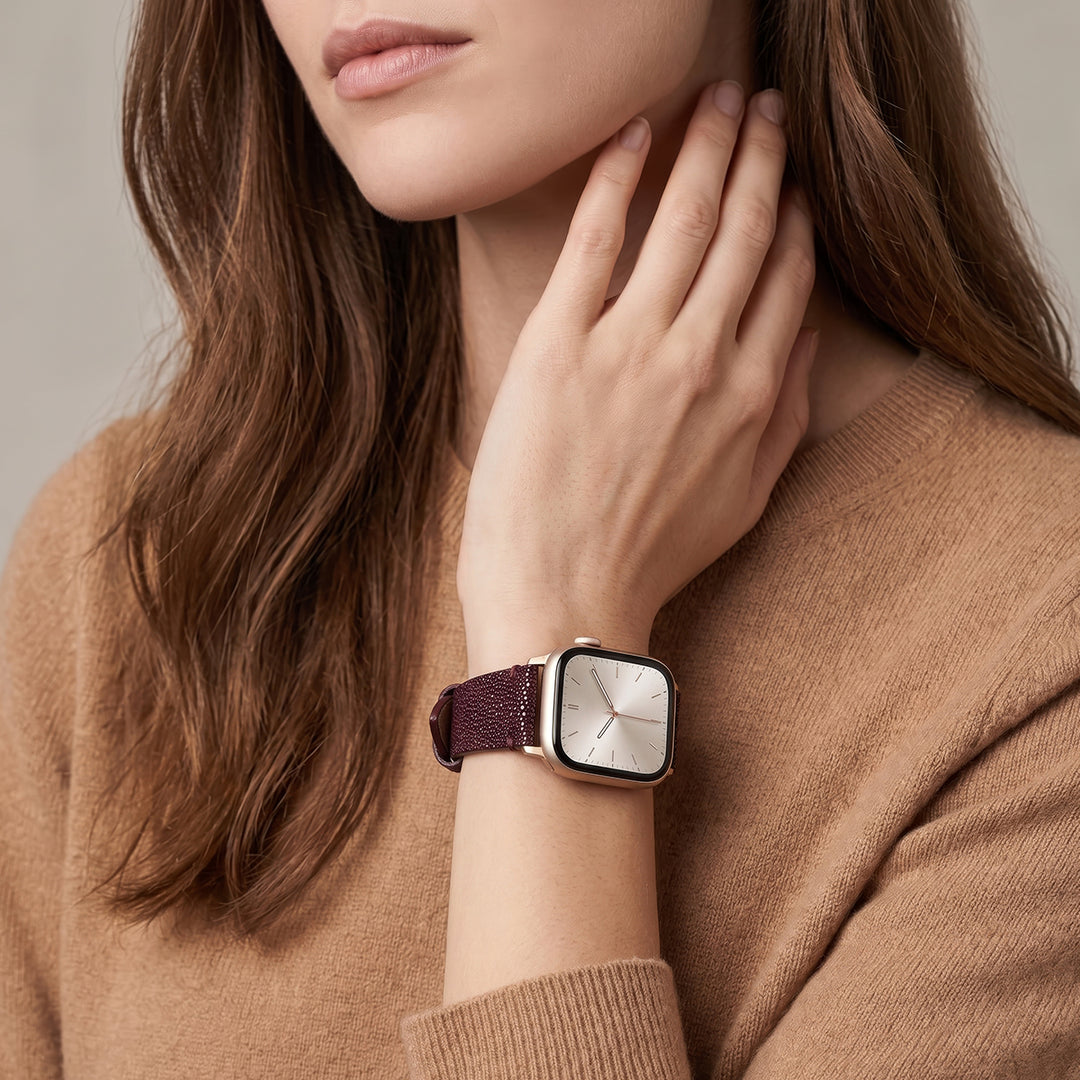 Extensible para reloj en piel genuina de mantarraya