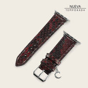 Extensible de reloj en piel genuina de pitón para dama Extensibles de reloj 