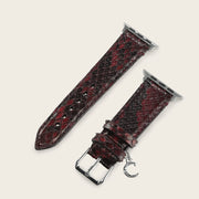 Extensible de reloj en piel genuina de pitón para dama Extensibles de reloj 