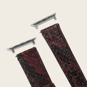 Extensible de reloj en piel genuina de pitón para dama Extensibles de reloj 