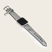 Extensible de reloj en piel genuina de pitón para dama