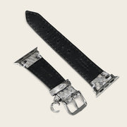 Extensible de reloj en piel genuina de pitón para dama