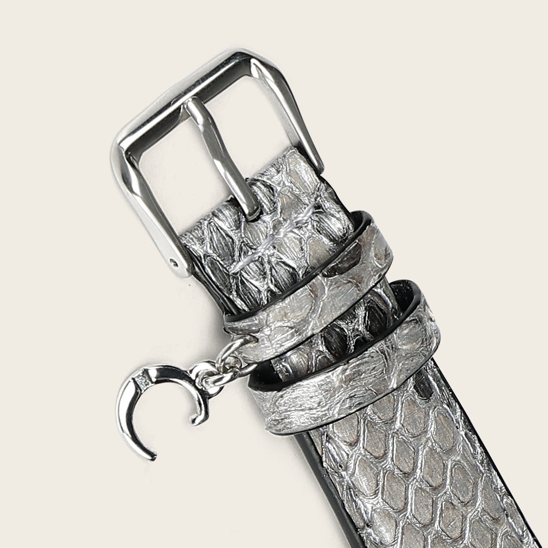 Extensible de reloj en piel genuina de pitón para dama