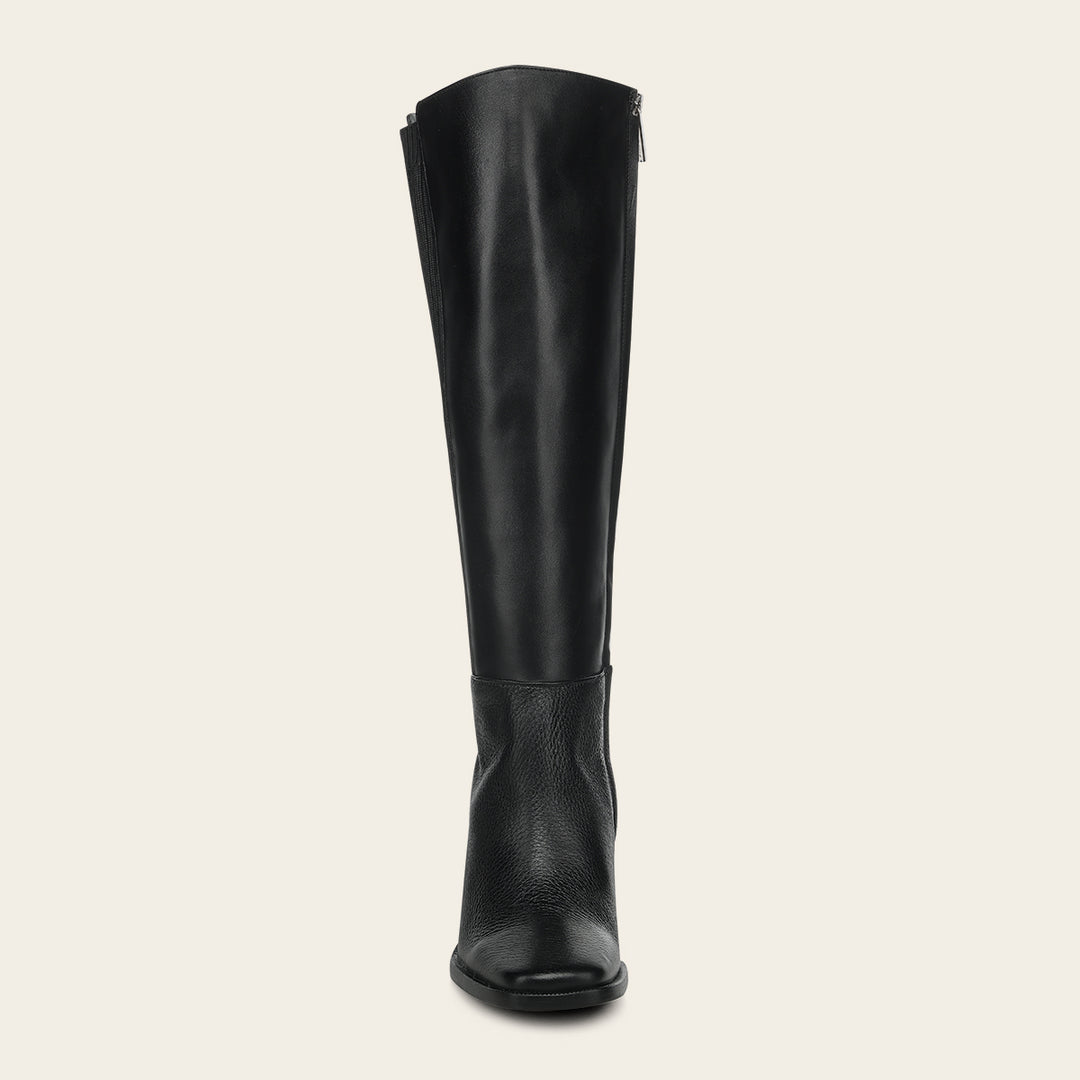 Bota alta de vestir en piel genuina de venado para dama