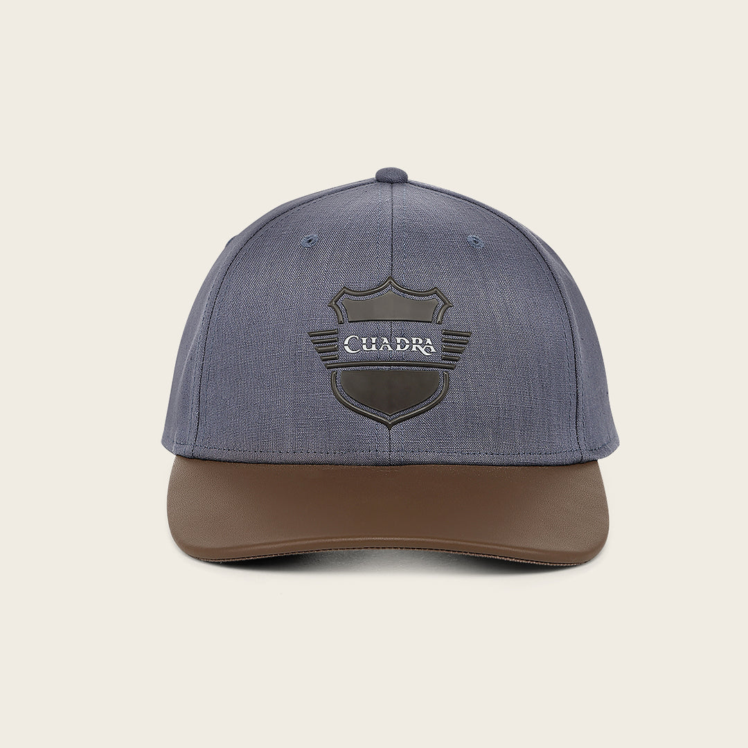 Gorra Cuadra en piel genuina
