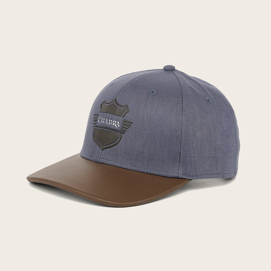 Gorra Cuadra en piel genuina