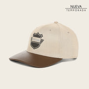 Gorra Cuadra en piel genuina