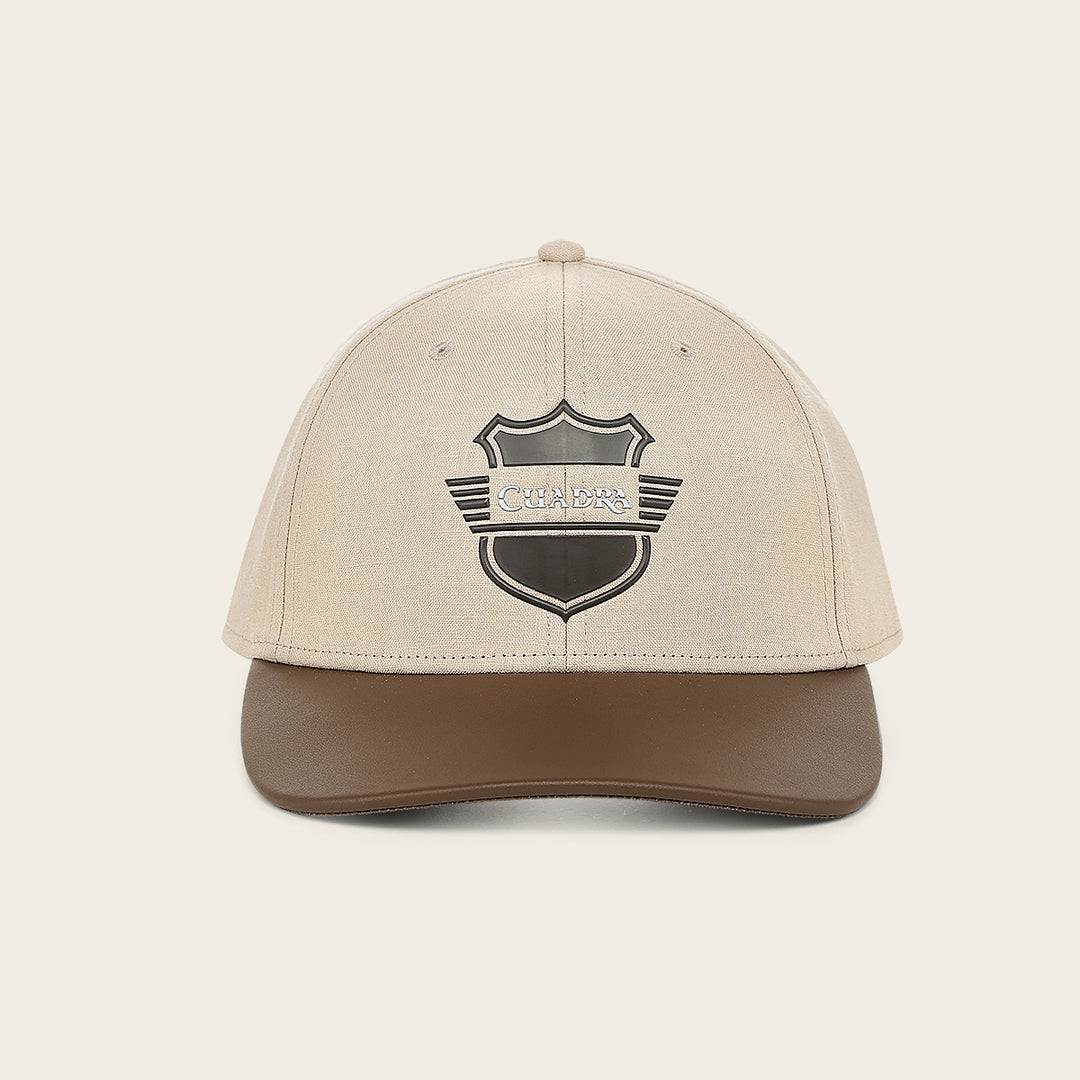 Gorra Cuadra en piel genuina
