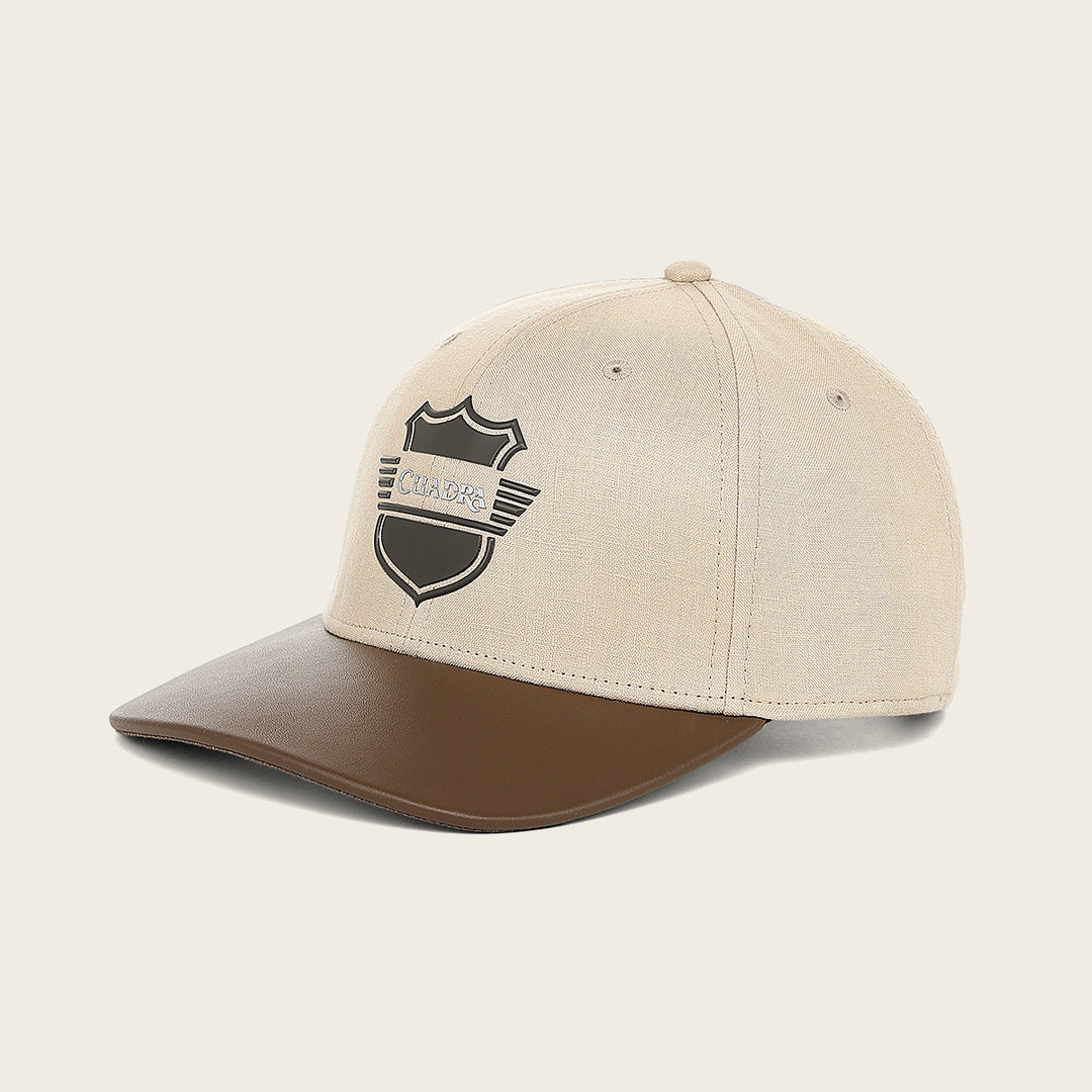 Gorra Cuadra en piel genuina