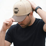 Gorra Cuadra en piel genuina