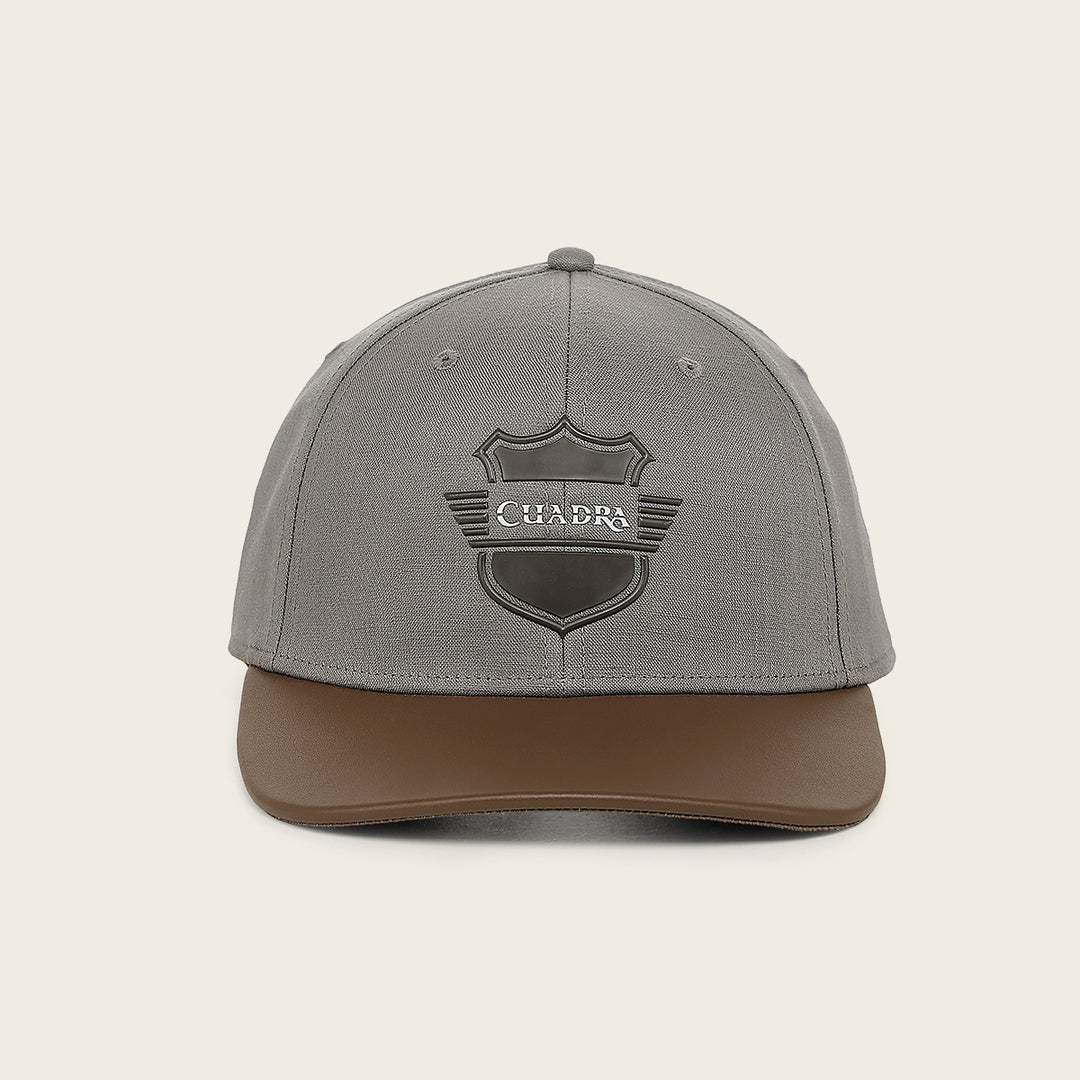 Gorra Cuadra en piel genuina