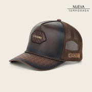 Gorra en piel genuina de fuscus