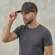 Gorra en piel genuina de fuscus