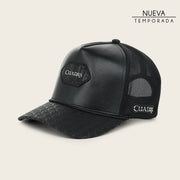 Gorra en piel genuina de fuscus