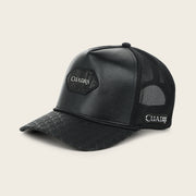 Gorra en piel genuina de fuscus